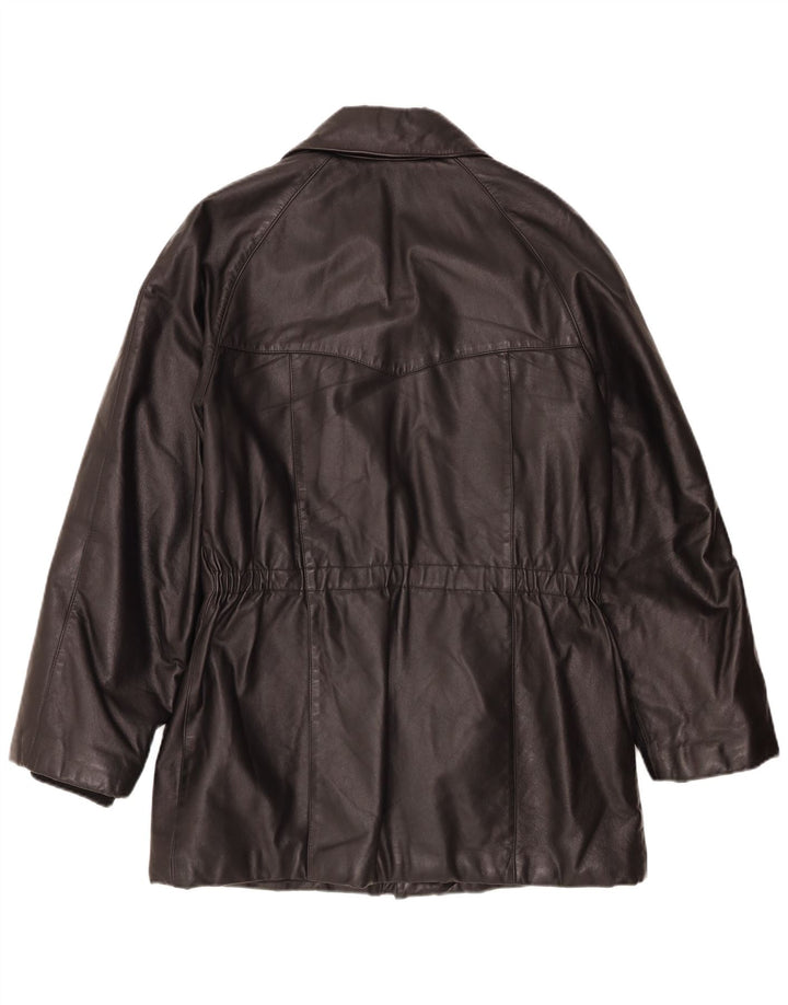Vintage herre læderjakke IT 48 Medium Sort