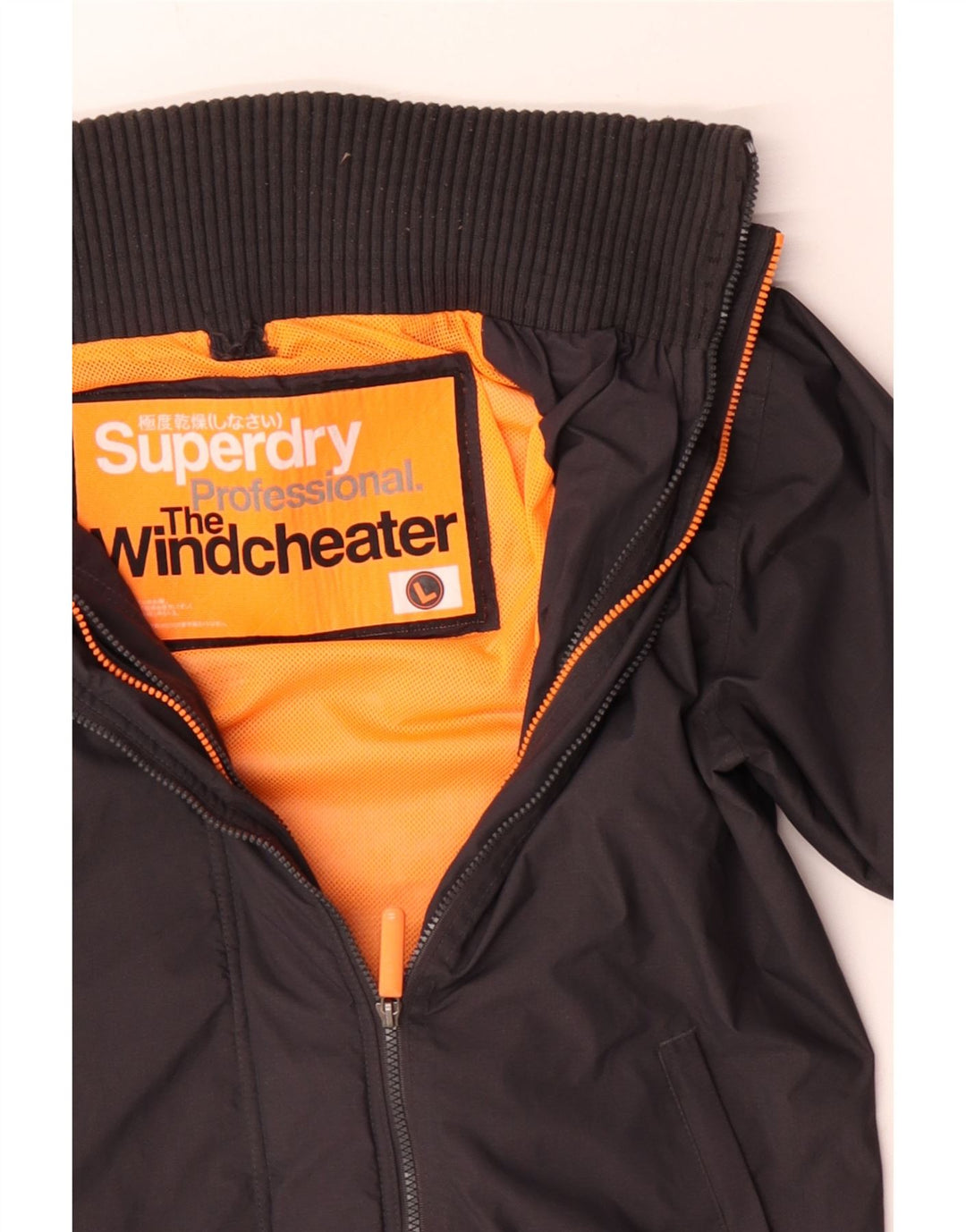 Superdry Herre The Windcheater Windbreaker Jacket UK 40 Large Grå Polyester
