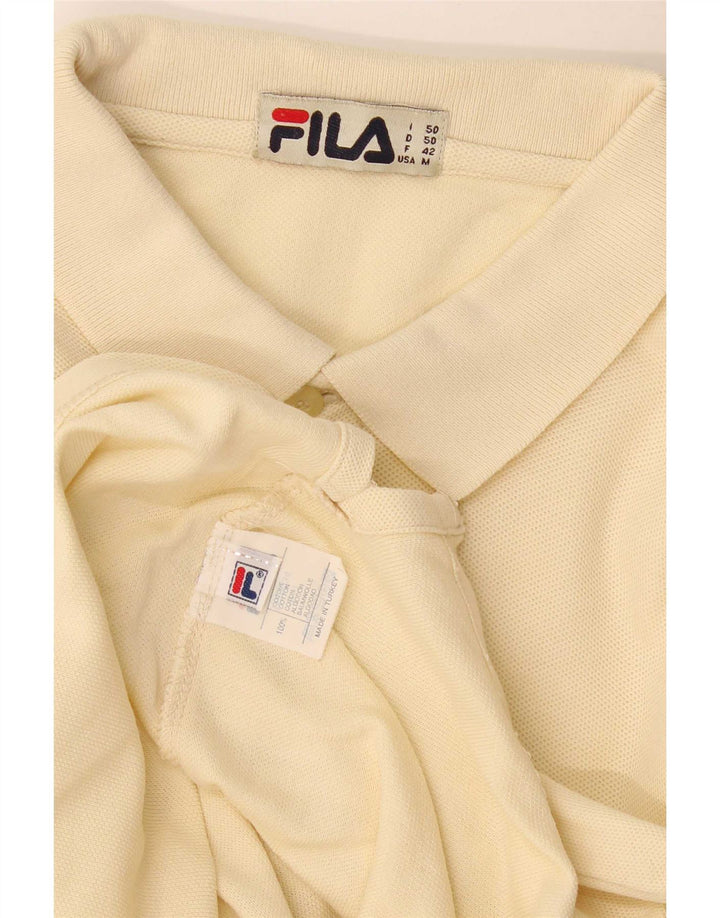 Fila herre poloshirt Medium gul bomuld