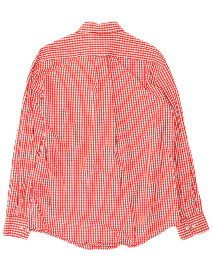 IZOD Herreskjorte Medium Rød Gingham Bomuld