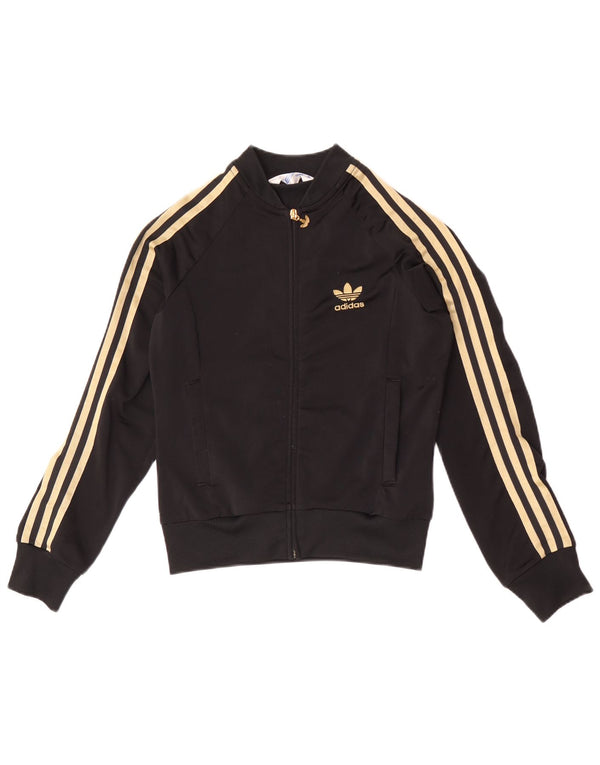 Adidas Grafisk træningsdragt topjakke til kvinder EU 34 XS sort polyester
