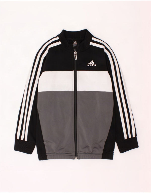 Adidas Træningsdragt Topjakke til drenge 5-6 år Sort Colourblock Polyester