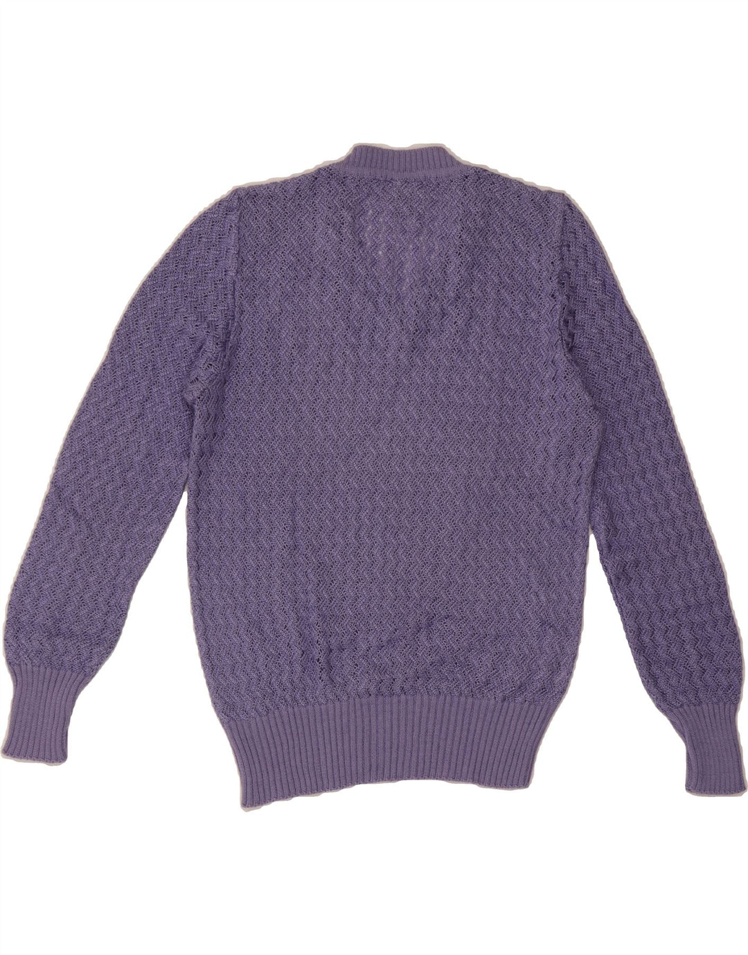 LUCIA Womens V-Neck Jumper Sweater UK 12 Medium Purple Viscose Vintage Lucia and Second-Hand Lucia from Messina Hembry 