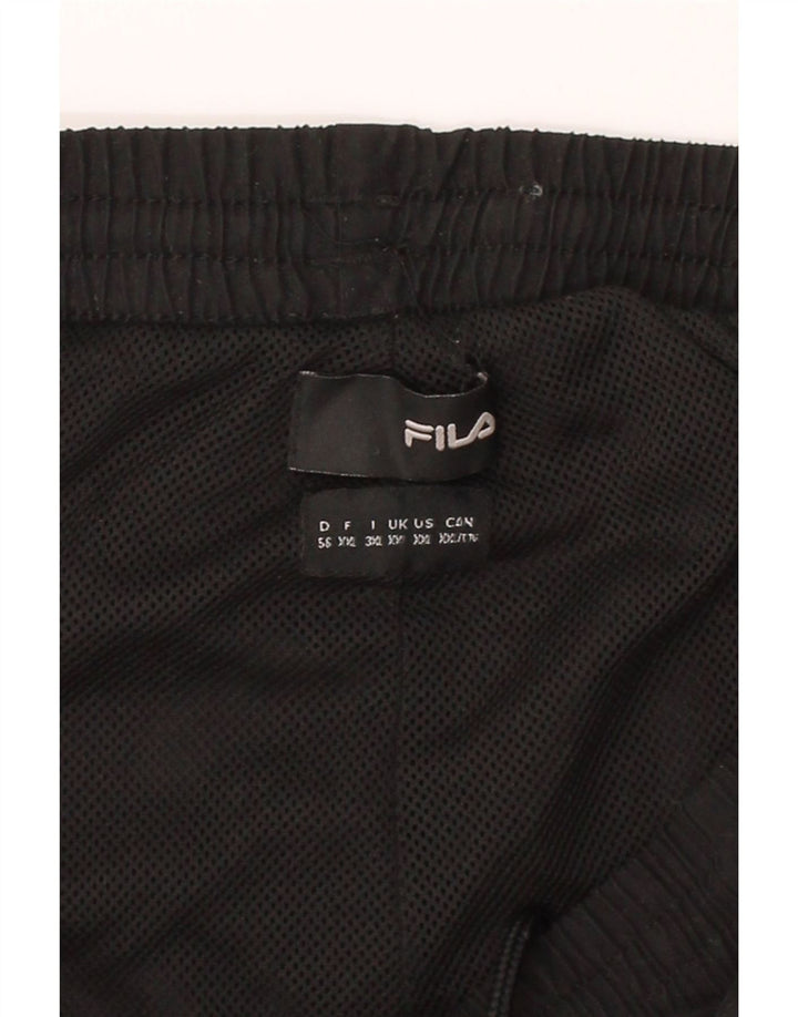 FILA Mens Tracksuit Trousers 2XL  Black Polyester Vintage Fila and Second-Hand Fila from Messina Hembry 