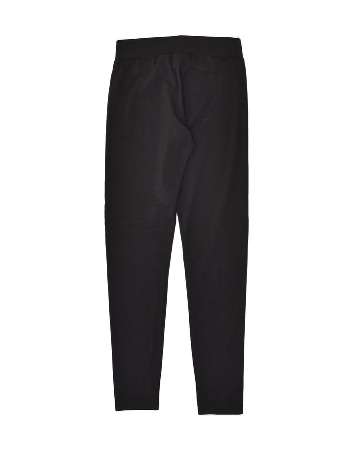 LOTTO Womens Leggings UK 10 Small Black Cotton | Vintage Lotto | Thrift | Second-Hand Lotto | Used Clothing | Messina Hembry 