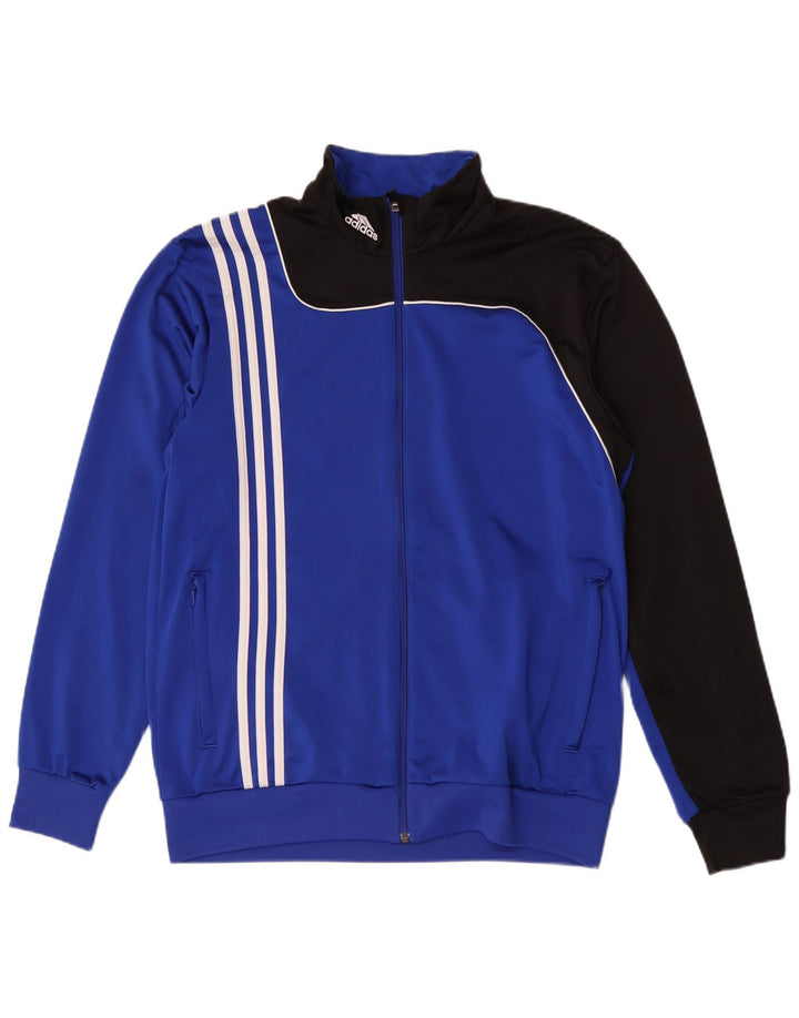 Adidas Træningsdragt til mænd Topjakke UK 42/44 Stor blå farveblok polyester
