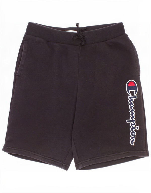 Champion drenge grafiske sportsshorts 11-12 år store sorte bomuld