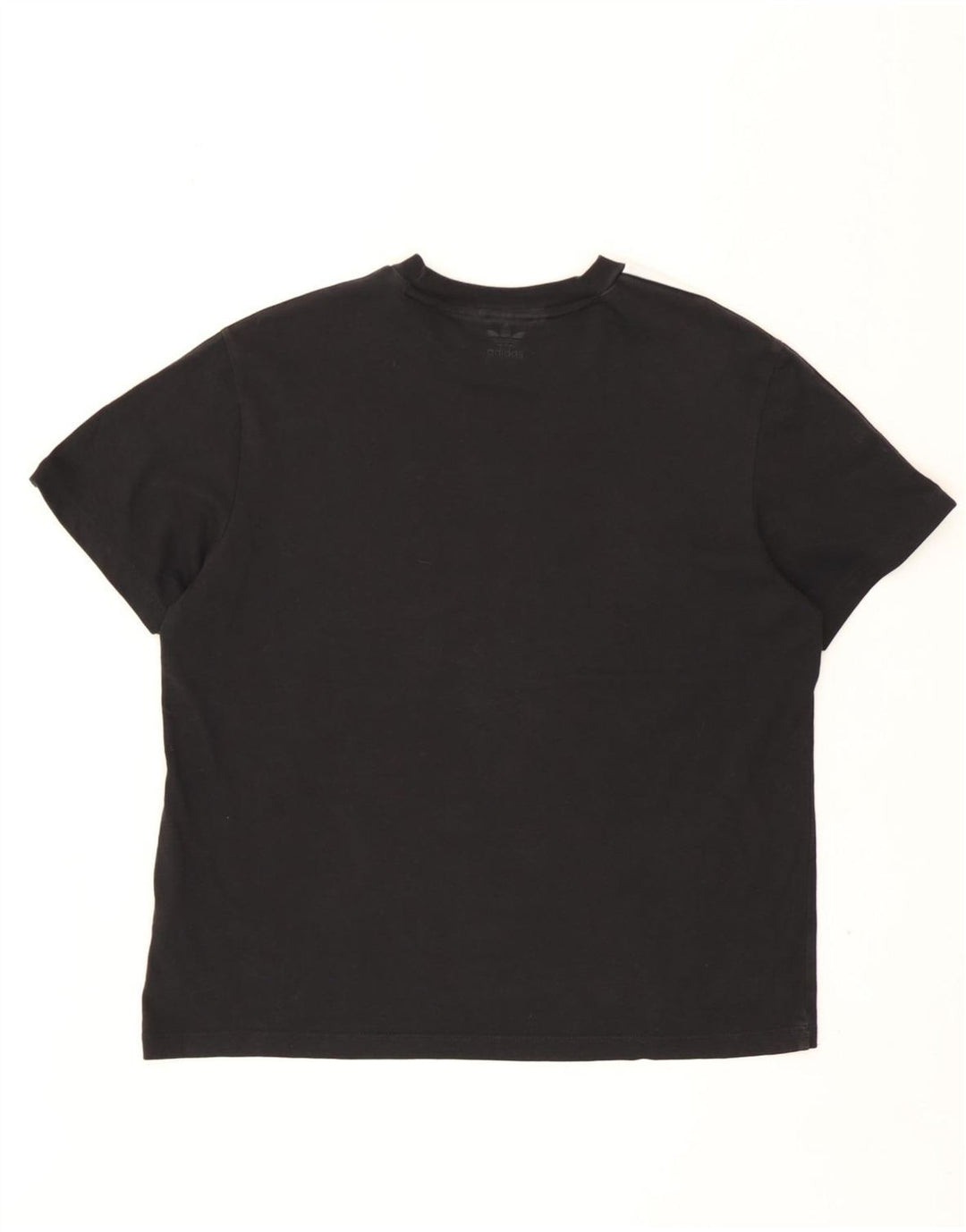 Adidas Dame T-Shirt Top UK 12 Medium Sort Bomuld