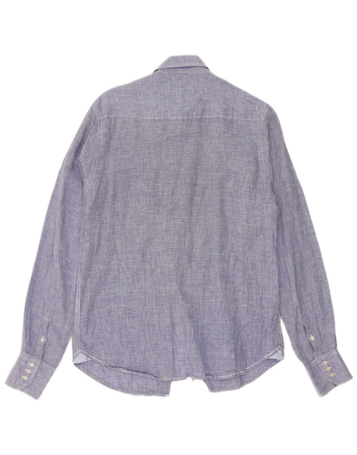 Scotch & Soda-skjorte til mænd, lille blå Houndstooth