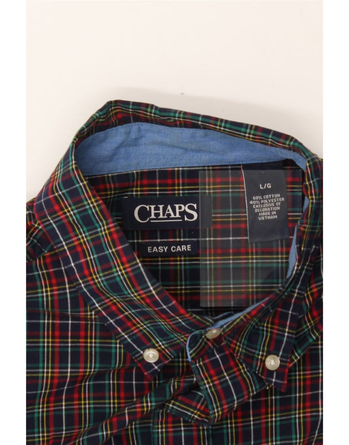CHAPS Mens Shirt Large Multicoloured Check Cotton Vintage Chaps and Second-Hand Chaps from Messina Hembry 