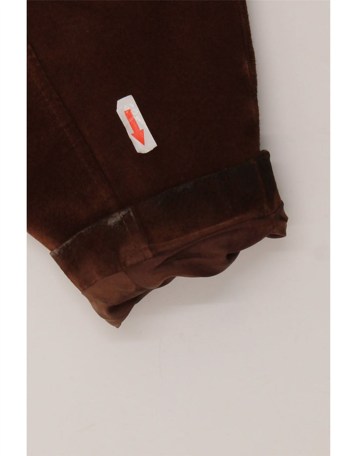 Vintage dame ruskindsjakke EU 38 medium brunt læder