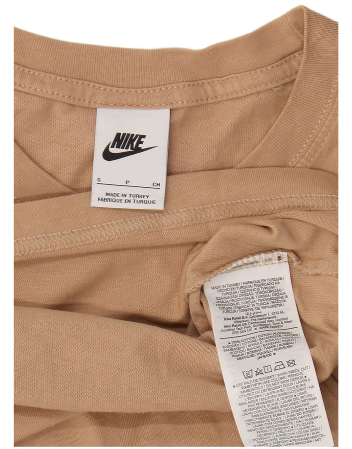 Nike grafisk t-shirt top til mænd, lille beige bomuld