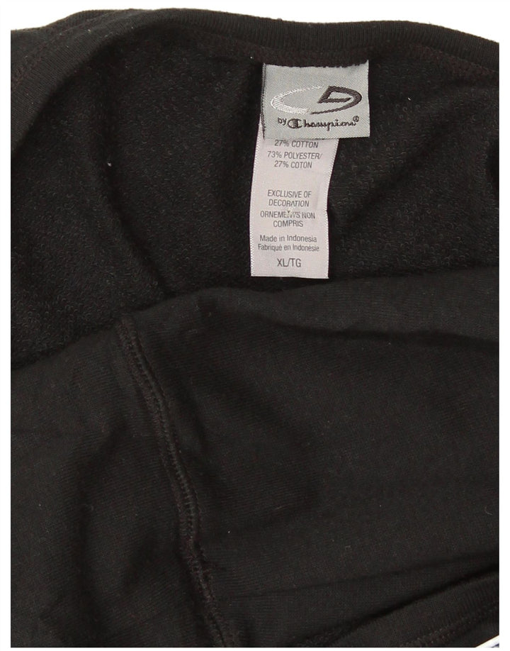 Champion Dame Sweatshirt Jumper UK 18 XL Sort Polyester
