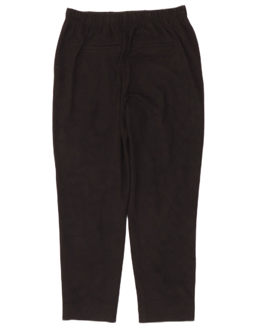 Benetton Womens Tapered Cropped Trousers W30 L25 Sort