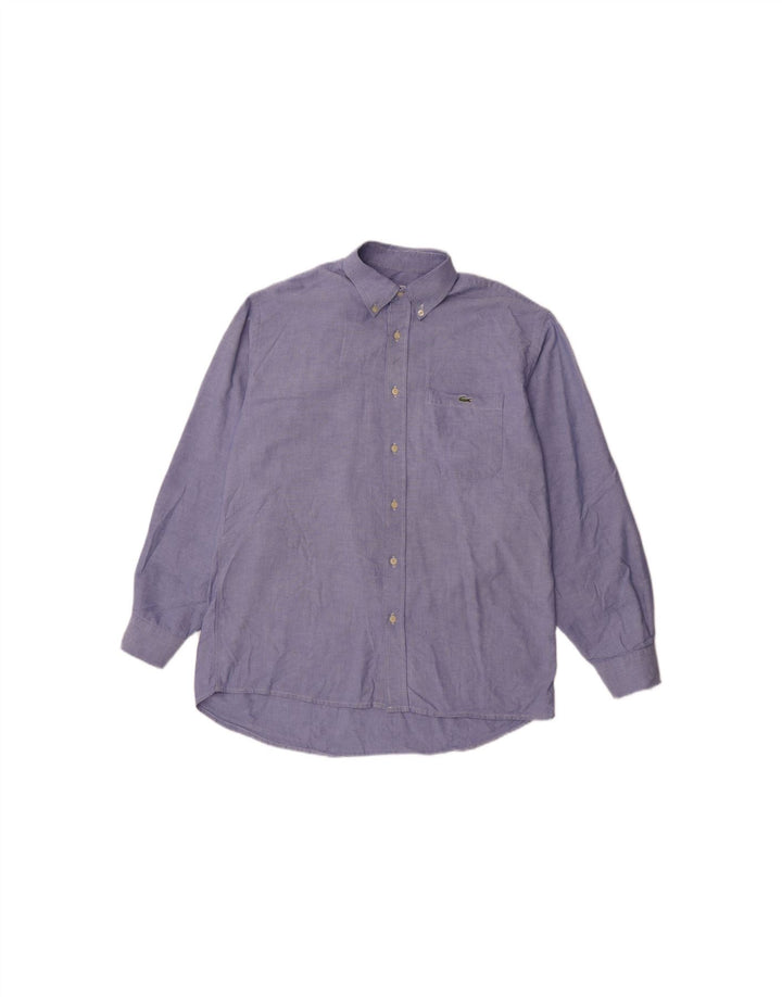 LACOSTE Mens Shirt Size 40 Medium Blue Vintage Lacoste and Second-Hand Lacoste from Messina Hembry 