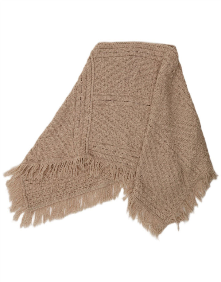 Aran Dame Poncho Jumper One Size Beige