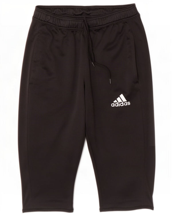 Adidas Womens Climalite Bermuda Sports Shorts UK 10 Small Black Polyester
