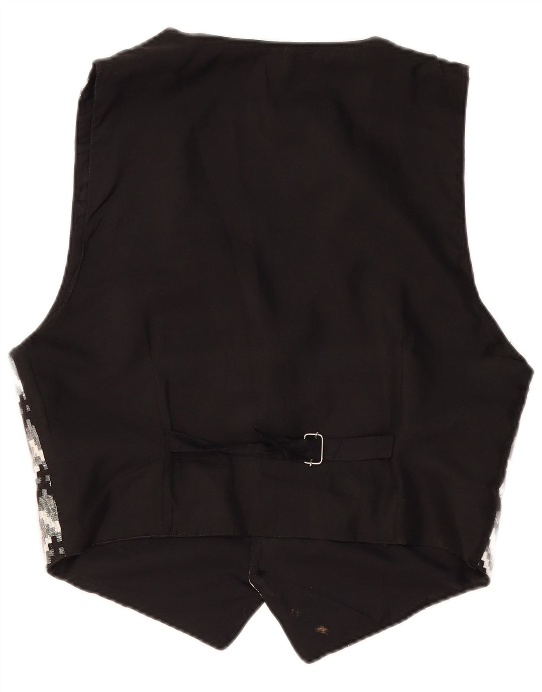 Vintage vest til mænd Stor sort geometrisk