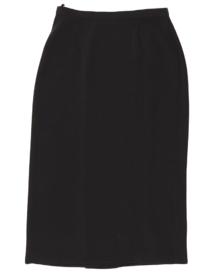 Marks & Spencer Wrap-nederdel til kvinder UK 12 Medium W28 Sort polyester