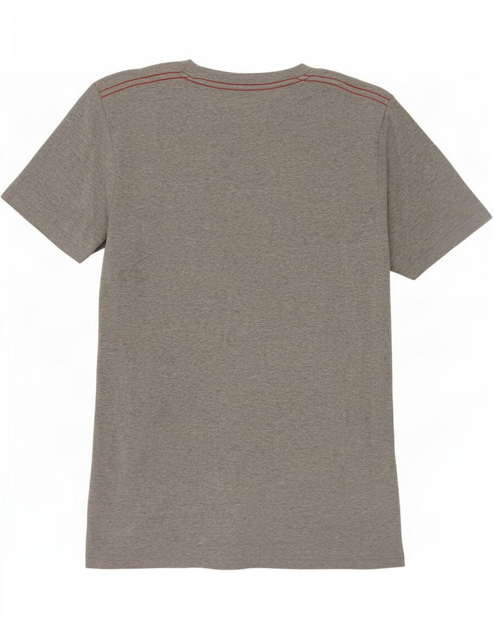 G-Star Dame Grafisk T-Shirt Top UK 12 Medium Grå Bomuld