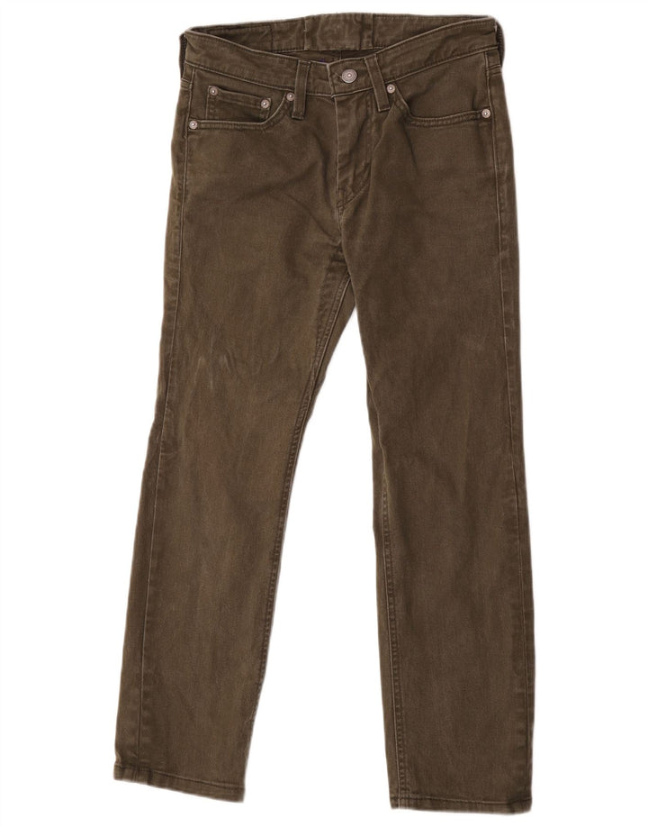 Levi's Herre 511 Slim Jeans W28 L26 Grøn Bomuld