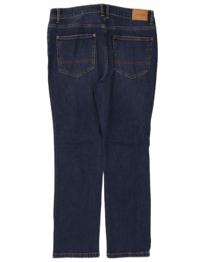 JACK WILLS Mens Slim Jeans W32 L30 Navy Blue Cotton