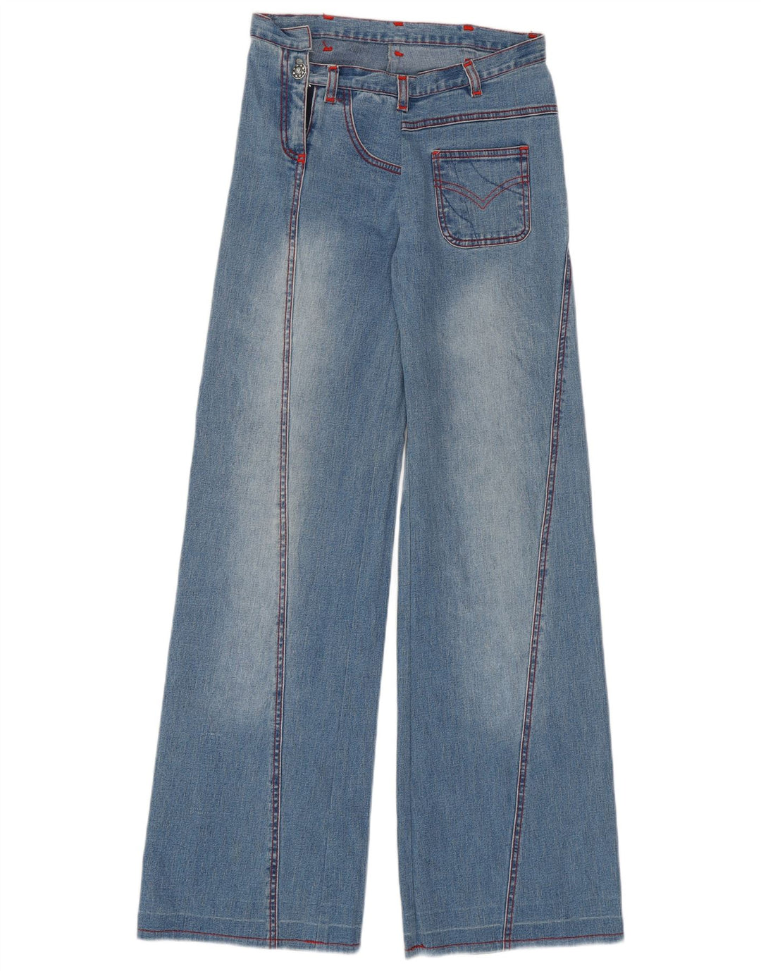VINTAGE Jeans med brede ben til kvinder W26 L33 Blå