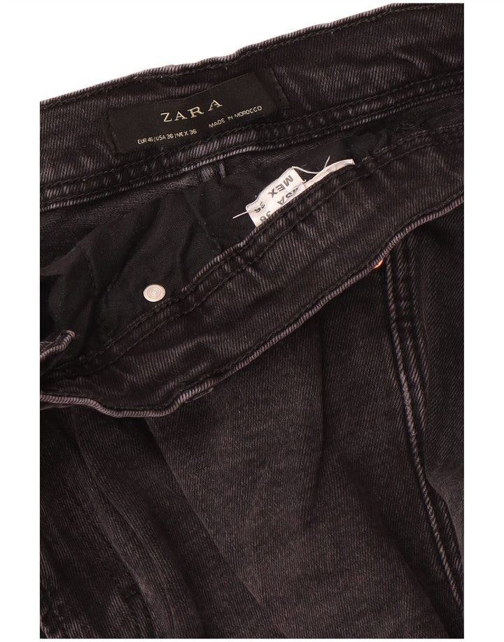 Zara Herre Slim Jeans EU 46 XL W36 L30 Grå
