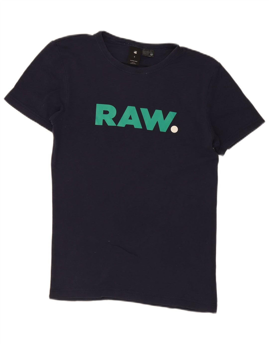 G-Star Herre grafisk T-shirt Top Lille marineblå bomuld