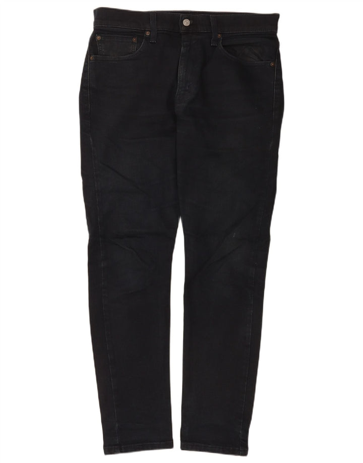 Levi's Herre 512 Slim Tapered Jeans W32 L32 Sort Bomuld