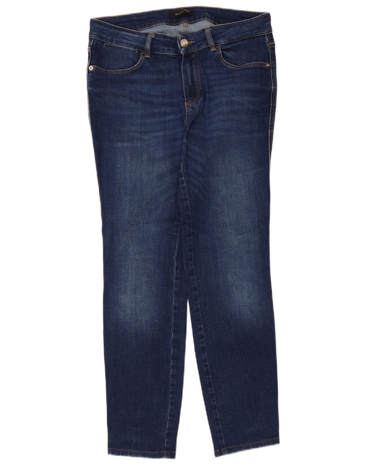 Massimo Dutti Dame Slim Jeans EU 38 Small W28 L26 Blå