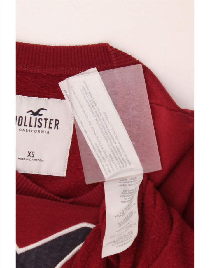 HOLLISTER Grafisk sweatshirt til mænd XS Bourgogne bomuld