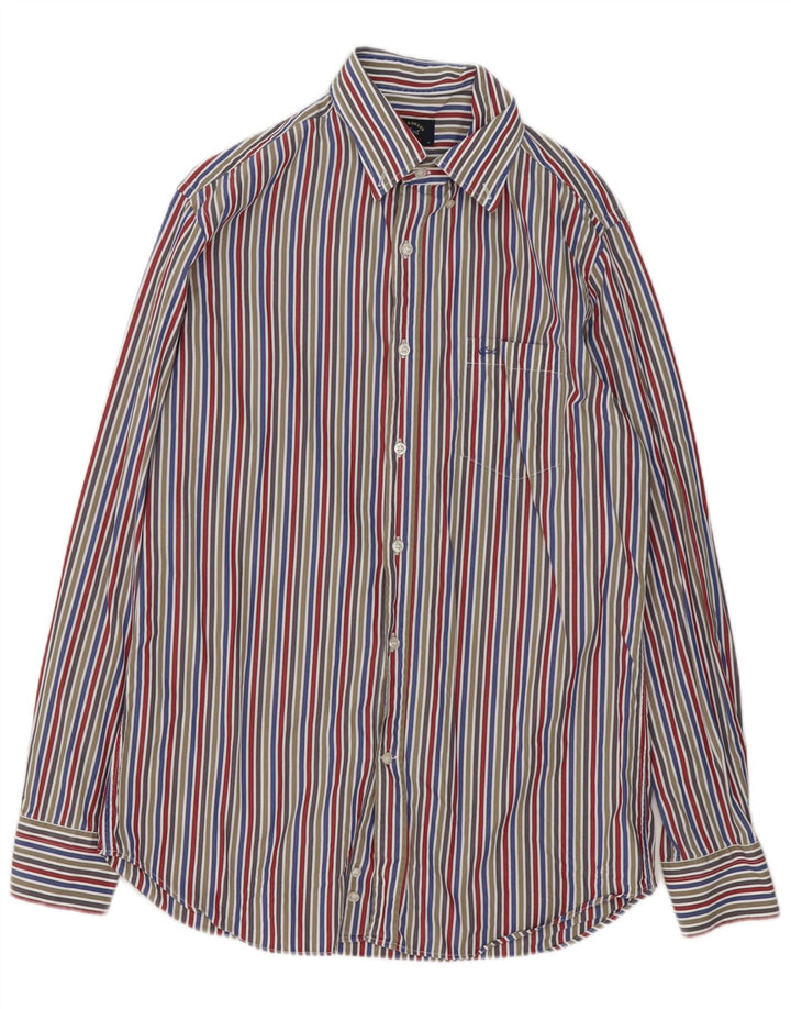 Paul & Shark Herreskjorte str. 40 Medium Flerfarvet stribet bomuld