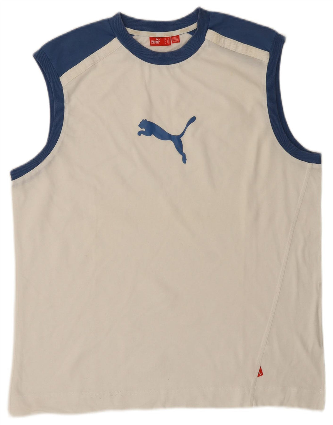 PUMA Herre grafisk vest Top XL Hvid Colourblock