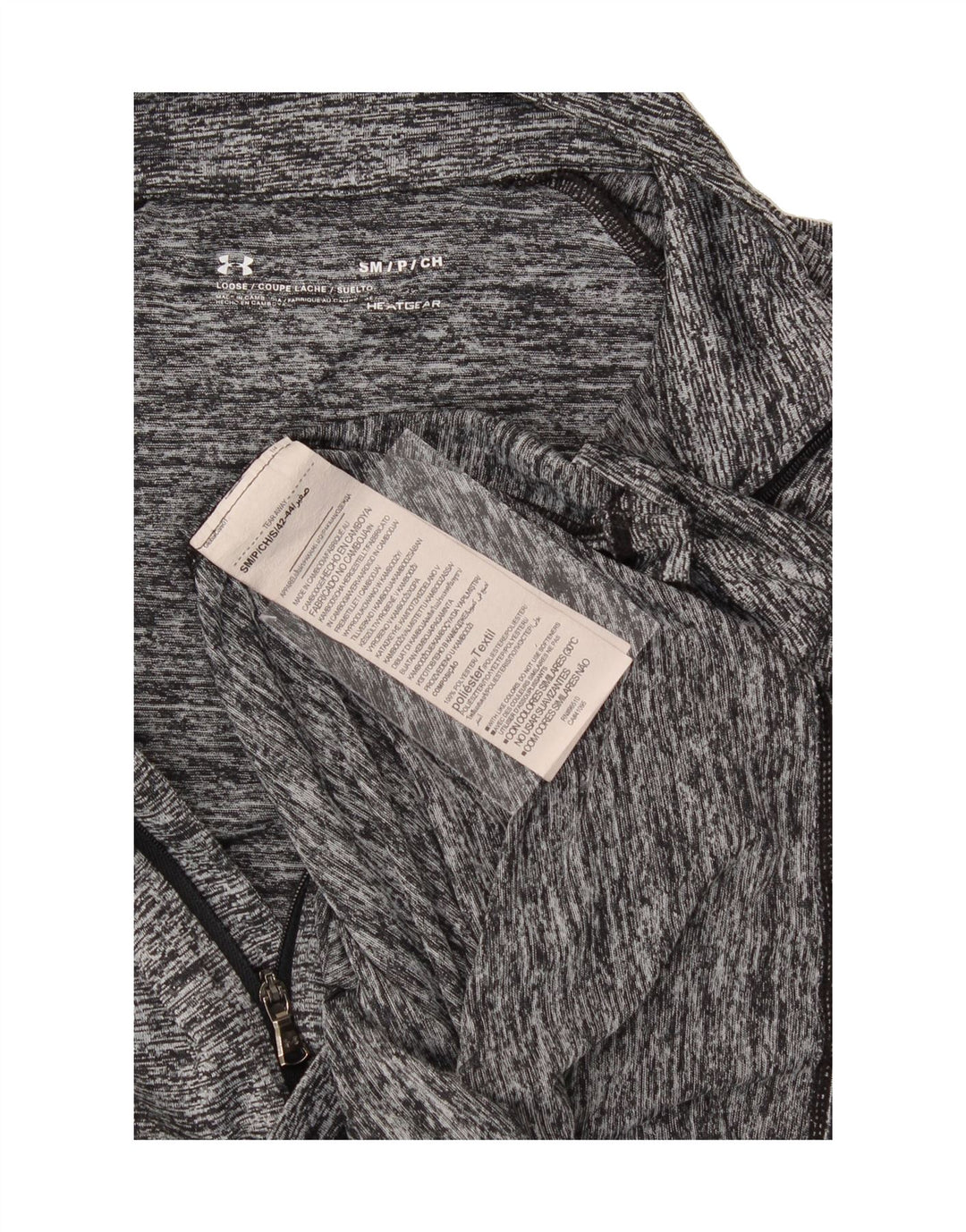 UNDER ARMOUR Womens Heat Gear Pullover Tracksuit Top UK 10 Small Grey Vintage Under Armour and Second-Hand Under Armour from Messina Hembry 
