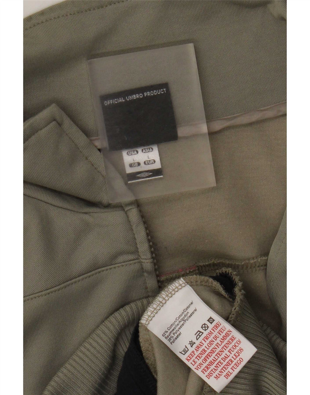 Umbro Herre træningsdragt Topjakke Stor Khaki Colourblock Bomuld