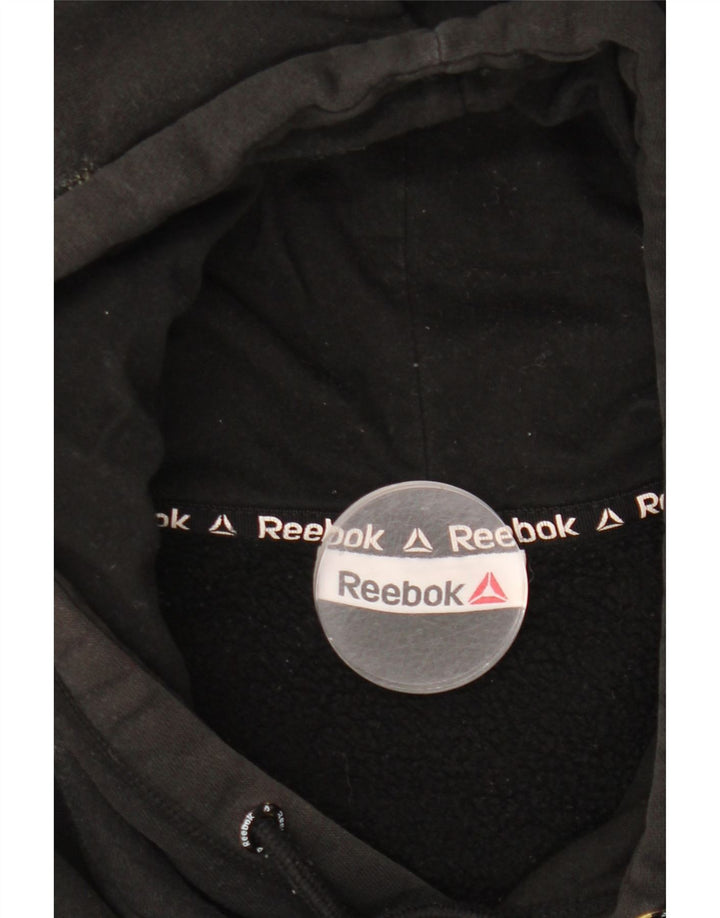 Reebok Grafisk hættetrøje til mænd, stor sort