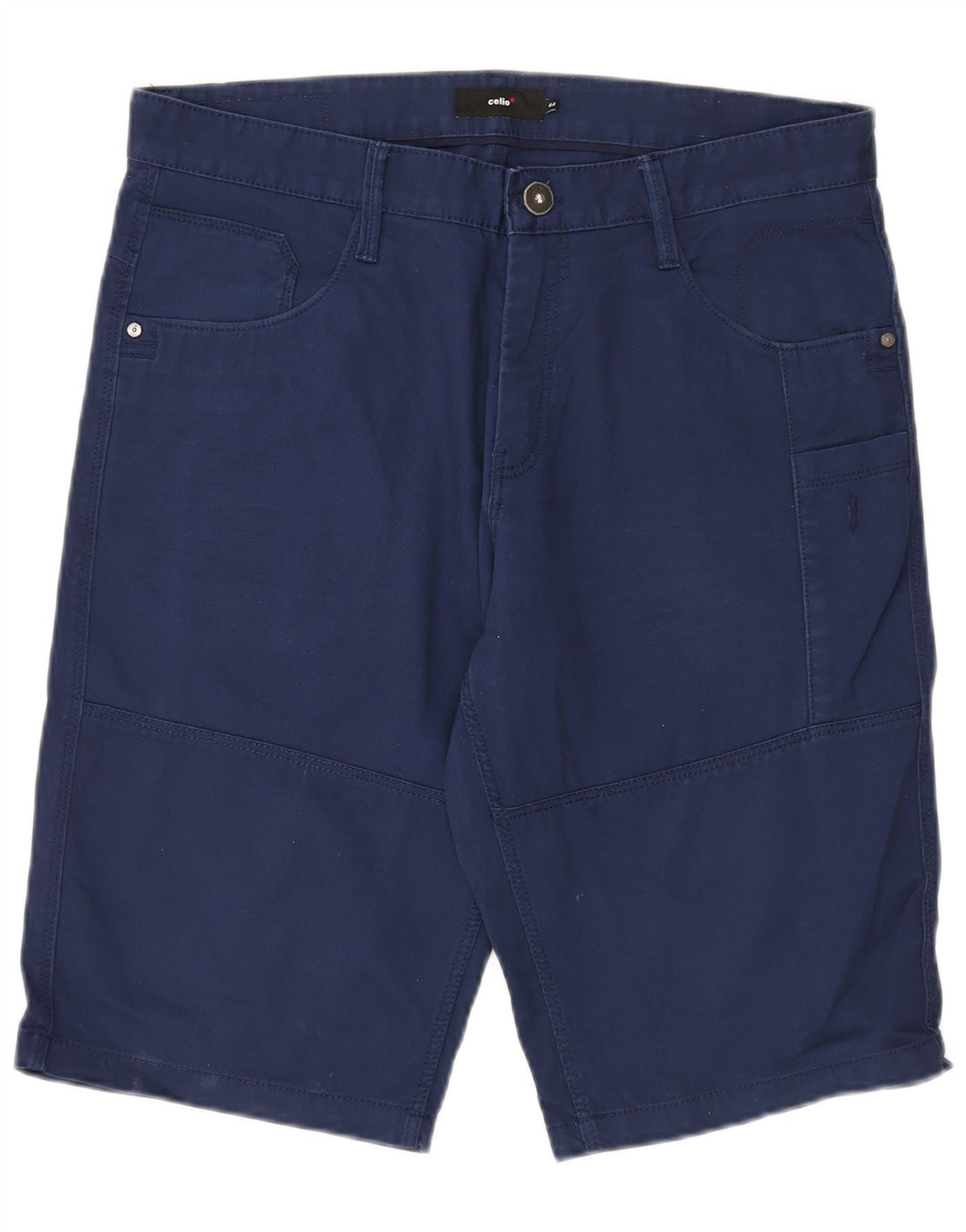 Celio Herre Cargo Shorts W34 store marineblå bomuld