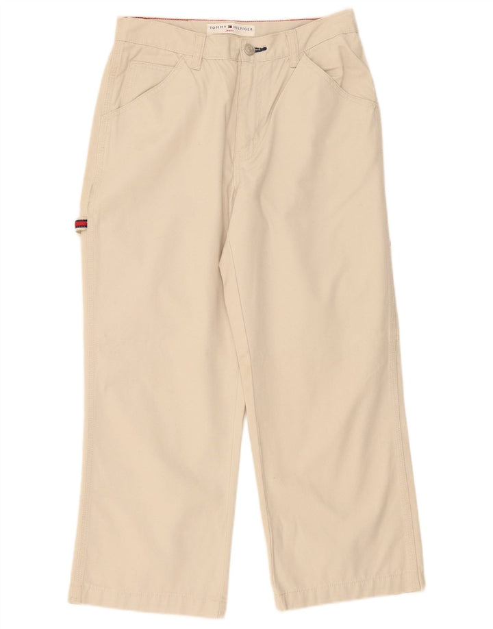 Tommy Hilfiger Dame Cargo Cropped Trousers US 6 Medium W28 L24 White