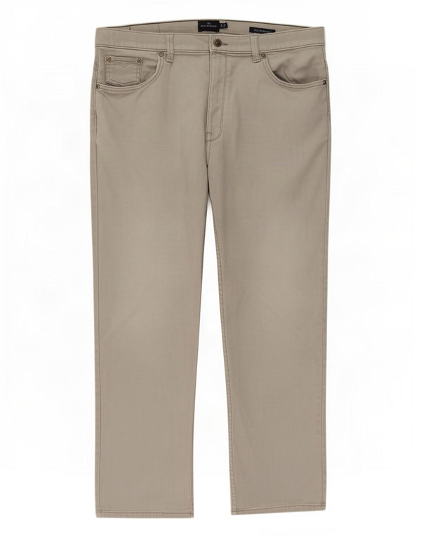 Marks & Spencer Dame Blue Harbor Straight Casual Bukser W36 L29 Beige