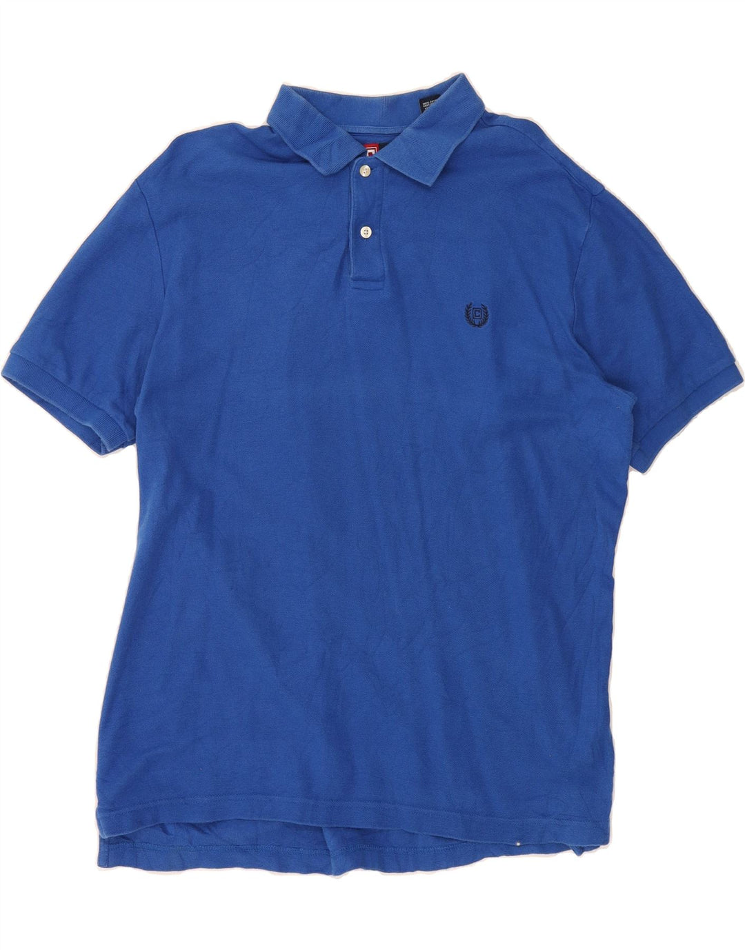 CHAPS Mens Polo Shirt Large Blue Cotton Vintage Chaps and Second-Hand Chaps from Messina Hembry 