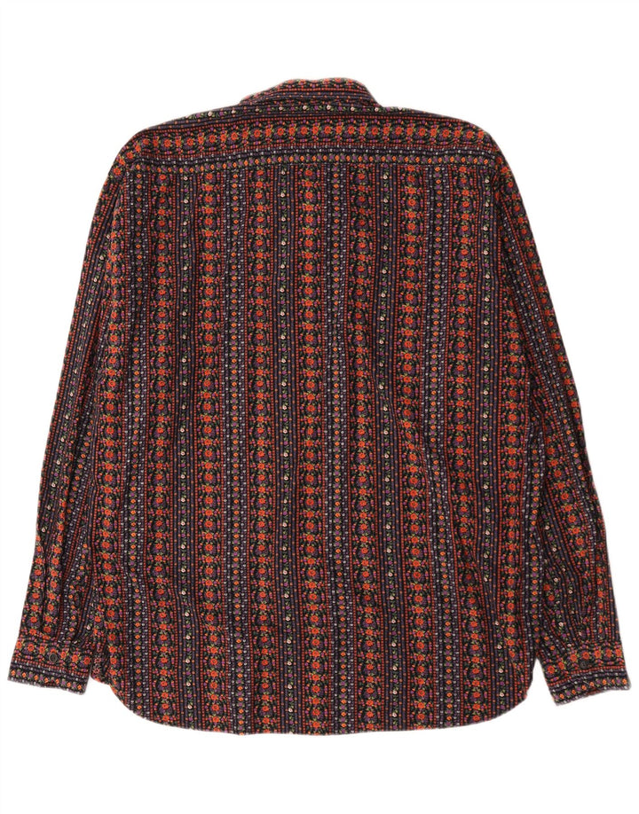 Vintage herreskjorte XL flerfarvet geometrisk
