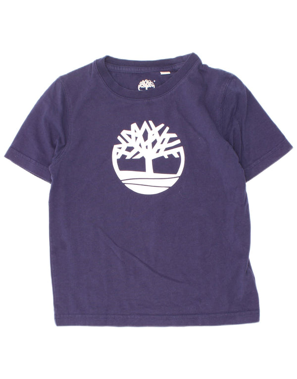 Timberland drenge grafisk t-shirt top 4-5 år marineblå bomuld