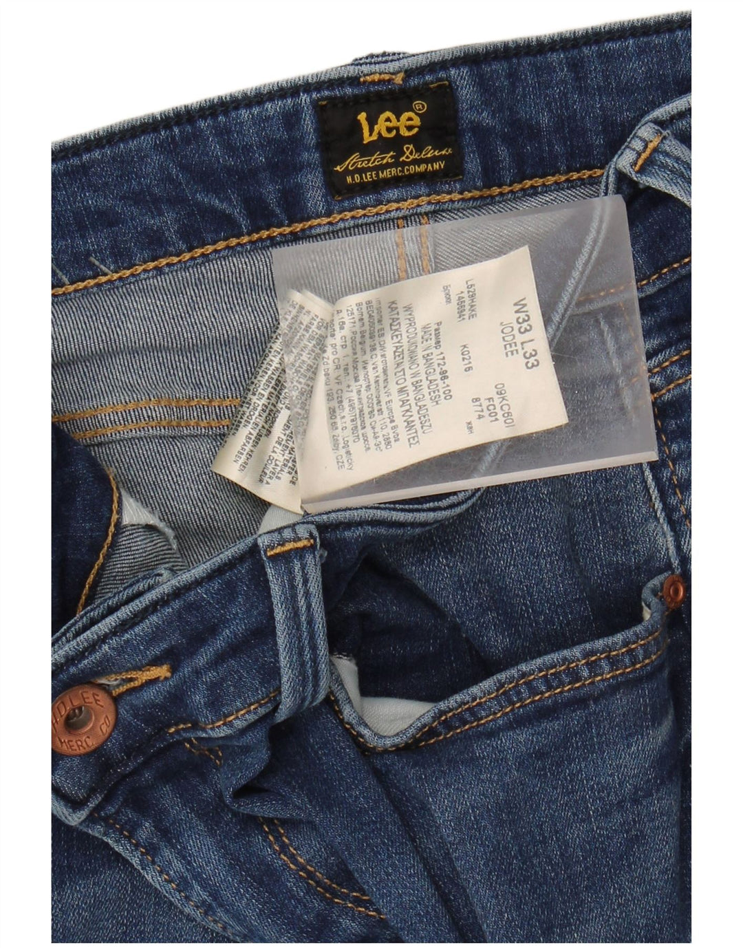 Lee Dame Jodee Skinny Jeans W33 L28 Blå Bomuld
