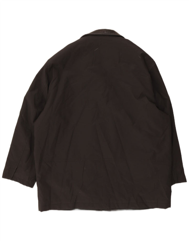 Hugo Boss Herre Overfrakke EU 52 XL Sort Polychlorid
