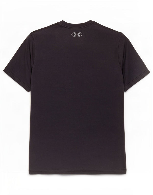 Under Armour Herre Heat Gear Grafisk T-Shirt Top Medium Sort Bomuld