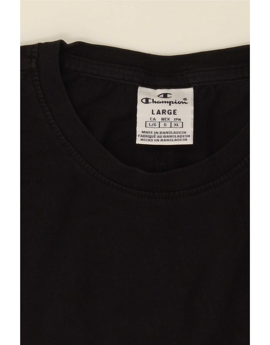 Champion Dame Grafisk T-Shirt Top UK 14 Large Sort