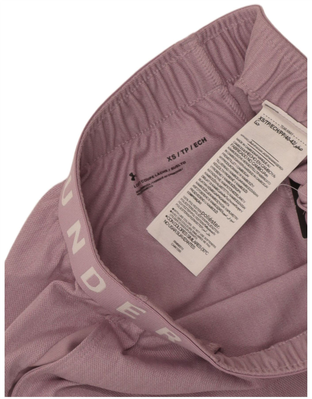 Under Armour Graphic Sports Shorts til kvinder UK 4 XS Pink Polyester