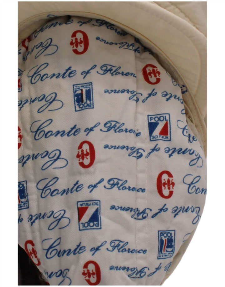Conte of Florence Herre Flat Cap One Size Off White