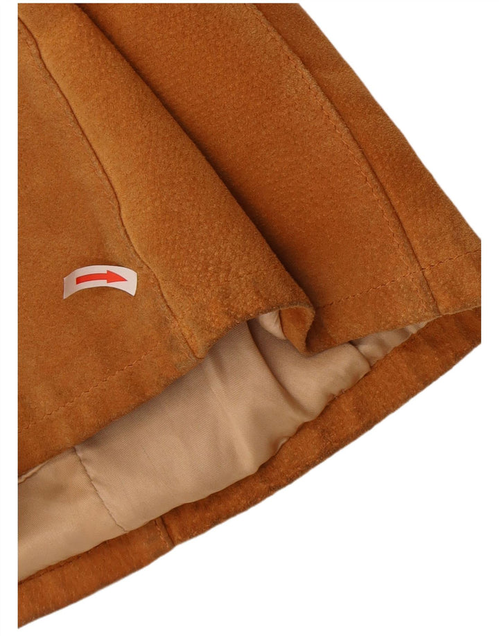 Vintage dame ruskindsjakke UK 14 medium brunt læder